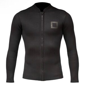 Surf Squared Men's Wetsuit Top 3mm Neoprene Long Sleeve Extended Back Flap XL